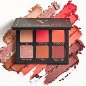 Violet Voss BNIB 6 Shade Coral Pop Mini Warm Matte Shimmer Eyeshadow Palette